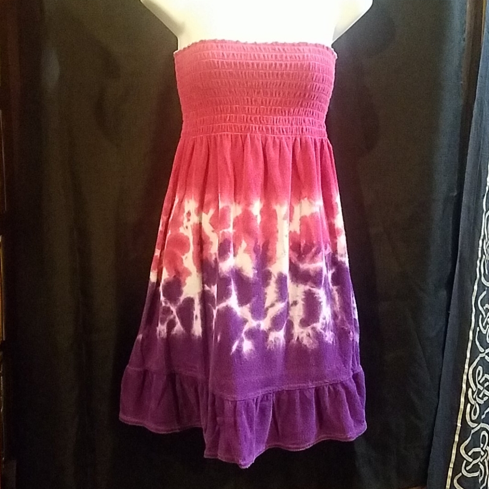 Small OP Pink & Purple Tie dye Dress